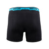 BRIEFCASE MEN'S SINGLE BOXER BRIEFS WITH INTERNAL POUCH - BLACK