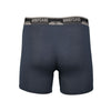 BRIEFCASE MEN'S SINGLE BOXER BRIEFS WITH INTERNAL POUCH - NAVY