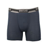 BRIEFCASE MEN'S SINGLE BOXER BRIEFS WITH INTERNAL POUCH - NAVY