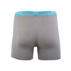 BRIEFCASE MEN'S SINGLE BOXER BRIEFS WITH INTERNAL POUCH - GREY